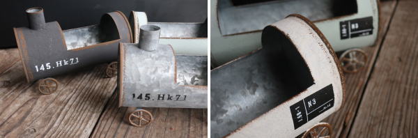 植木鉢 ガーデンポット ブリキ