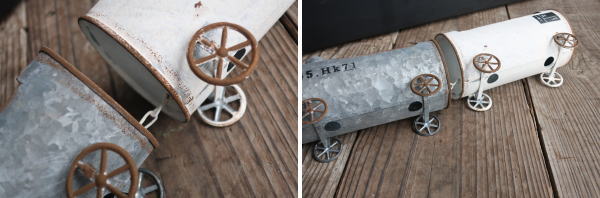 植木鉢 ガーデンポット ブリキ