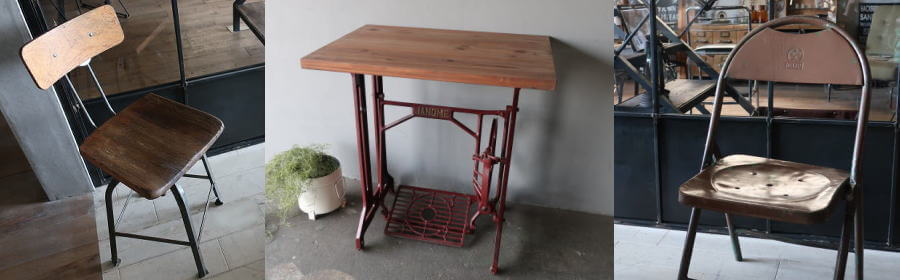 実用はもちろんディスプレイでも絵になるアンティーク テーブル 椅子