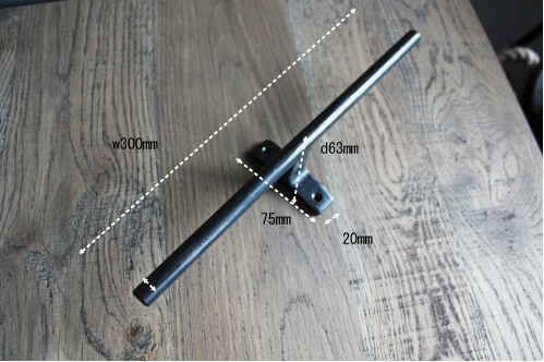 アイアンインテリア バーフック 帽子掛け