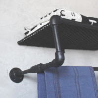 ナチュラルインテリア タオルラック