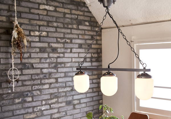 照明 インダストリアル ミルクガラス