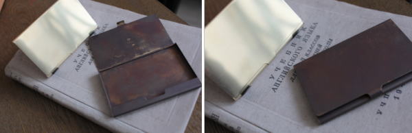 文房具 カードケース 真鍮