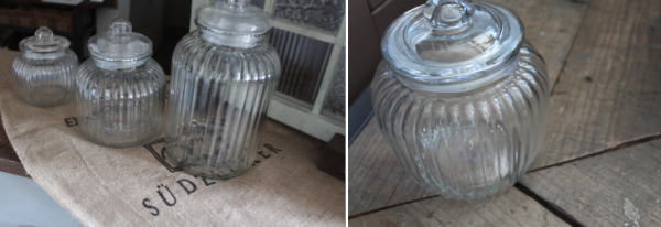 ガラスジャー お菓子 レトロ