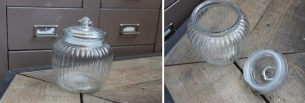 ガラスジャー お菓子 レトロ