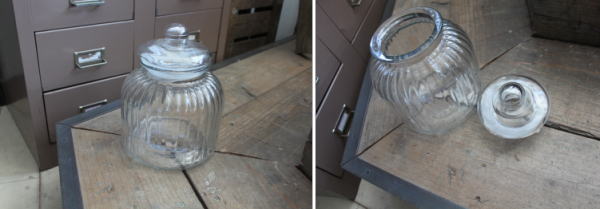 ガラスジャー お菓子 レトロ