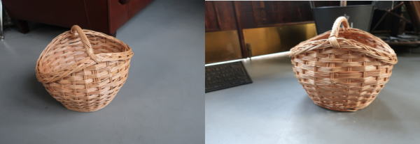 魅せる収納かご