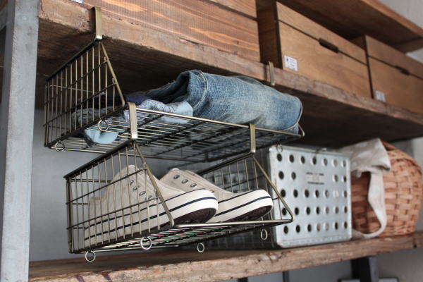 ラック バスケット アイアン