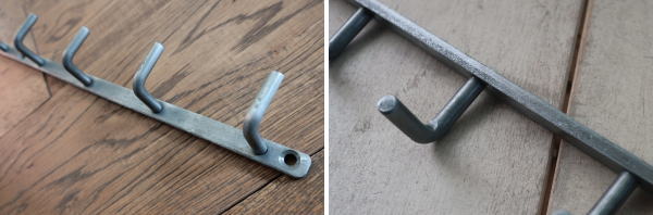 シンプルな収納フック