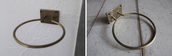 アイアン ドライヤーホルダー タオル掛け