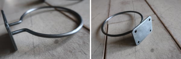 アイアン ドライヤーホルダー タオル掛け