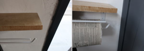 スマホも置けるナチュラルトイレットペーパーホルダー