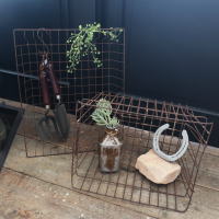 ジャンクガーデニングにお勧めなジャンクワイヤーバスケット