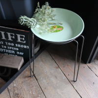 ジャンクガーデニングにお勧めなレトロアイアンスタンド付きホーローボウル