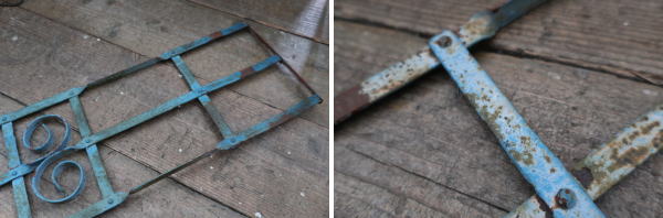 グリーンなどからませてもおしゃれ ジャンクガーデニングづくりにお進めなレトロフェンス