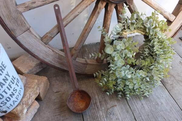 ジャンクガーデニングに取り入れたい　レトロお玉の販売