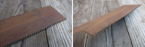 ジャンクガーデニングに取り入れたい　レトロノコギリの販売