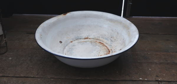 ジャンクな風合い　レトロホーローボウル 琺瑯ボウルの販売