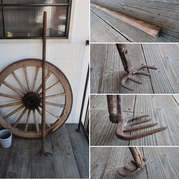 ジャンクガーデニングの雰囲気づくりにお勧め。レトロ農具の販売
