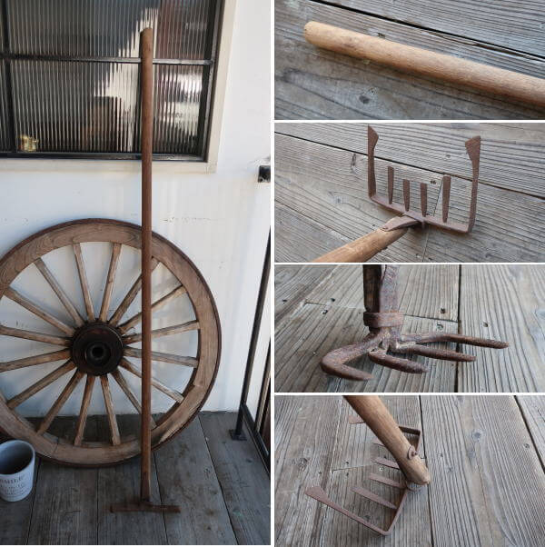 ジャンクガーデニングの雰囲気づくりにお勧め。レトロ農具の販売