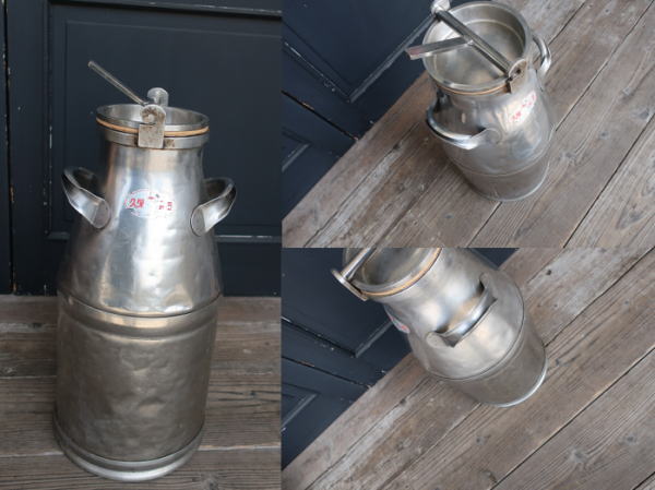 ガーデニングに使いたいレトロなミルク缶