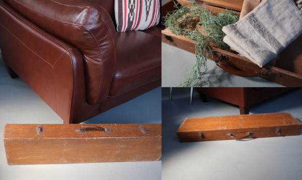 昭和レトロな道具入れ 木箱