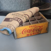 昭和な牛乳木箱