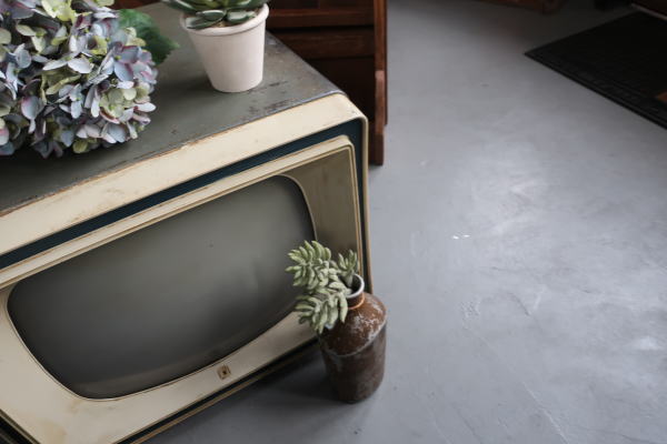 レトロショップのディスプレイ