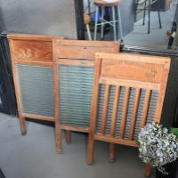 アンティークガラスの洗濯板