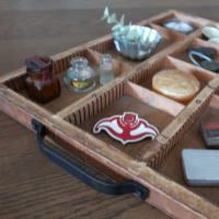 魅せる収納のレトロなケース