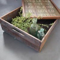 ジャンクインテリアに似合う木箱