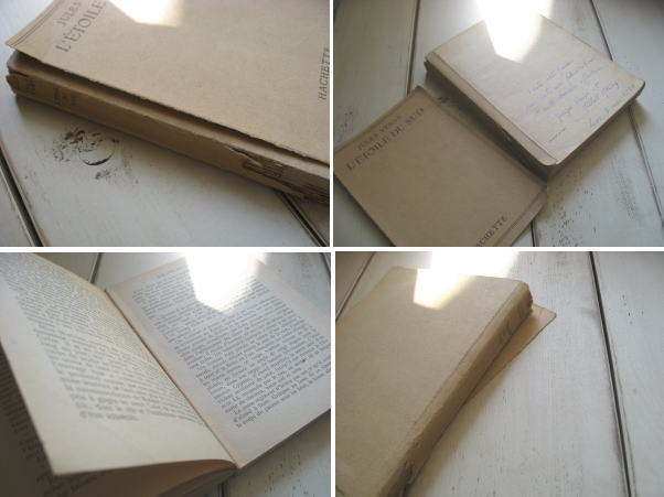 古い洋書を飾る