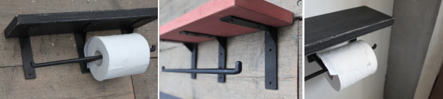 ペーパーホルダー アイアン オーク