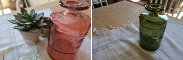 ガラスボトル フラワーベース インテリア