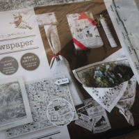 ラッピングペーパー 新聞紙 雑貨