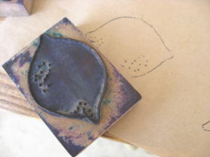 フランスフルーツスタンプがかわいい