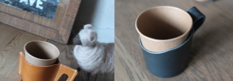 ナチュラルキッチン レザーカップホルダー プレゼント