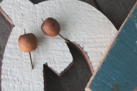 デザインかわいい木製ピン