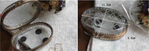 アクセサリーケース ガラス