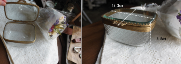 アクセサリーケース ガラス