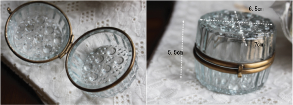 アクセサリーケース ガラス