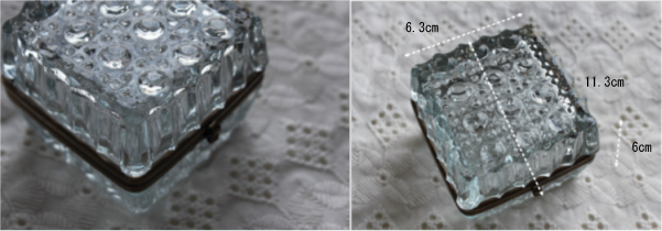 アクセサリーケース ガラス