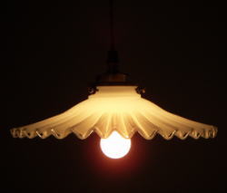 ミルクグラスがオシャレな照明の販売