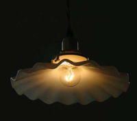 ミルクグラスが透けておしゃれなガラスペンダントライト height=