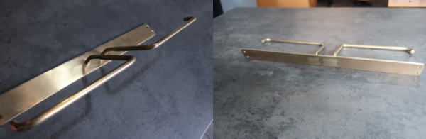 おしゃれの代名詞ブラスのダブルトイレットペーパーホルダー