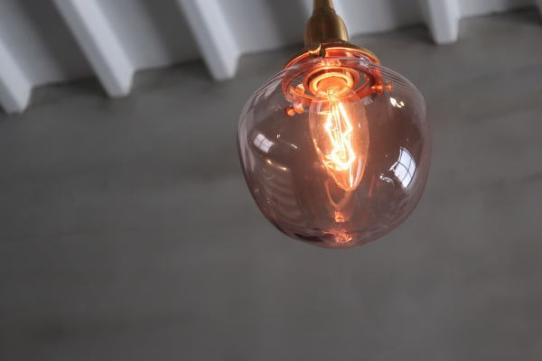 おしゃれカフェのようなガラスペンダントライト