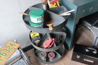 雑貨 回転ラック スチール