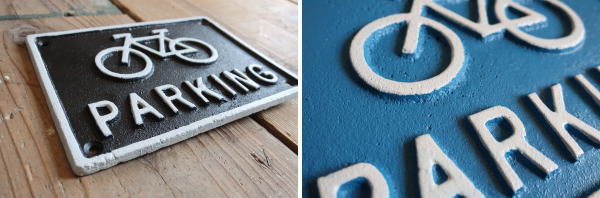 自転車デザインがかわいいサイン