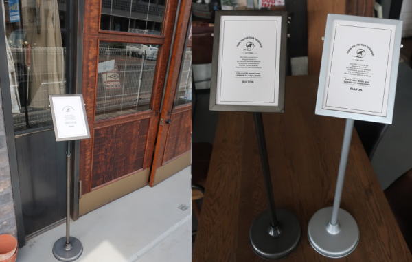 高さ調整可能なおしゃれスタンドサイン