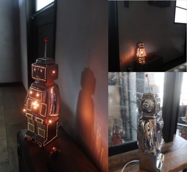 オブジェのように飾れる個性的なデザインライト